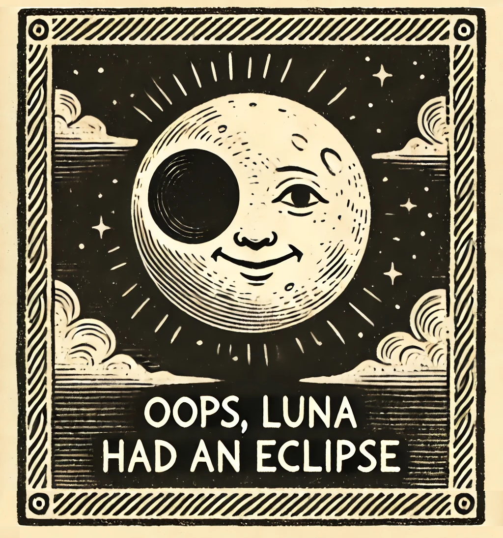 Oops LUNA had an eclipse